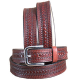 34 In Leather Gun Holster Belt Carry Heavyduty Western Mens Concealed Hilason Brown