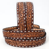 American Darling ADBLF175-L Beautifully Hand Tooled Genuine American Leather Belt Men and  Women