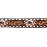 American Darling ADBLF178-L Beautifully Hand Tooled Genuine American Leather Belt Men and  Women