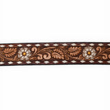 American Darling ADBLF184-L Beautifully Hand Tooled Genuine American Leather Belt Men and  Women