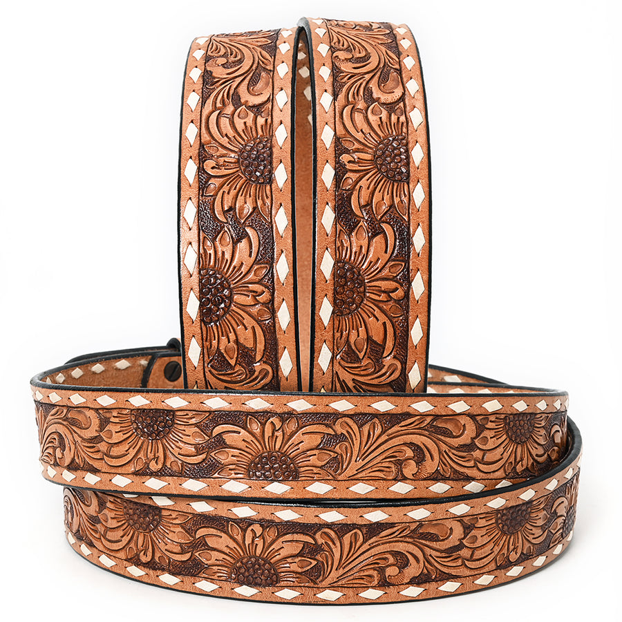 American Darling Beautifully Hand Tooled American Leather Belt Men & Women