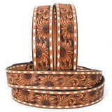 American Darling ADBLF186-L Beautifully Hand Tooled Genuine American Leather Belt Men and  Women