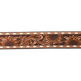 American Darling ADBLF186-L Beautifully Hand Tooled Genuine American Leather Belt Men and  Women