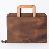 American Darling Briefcase Hand Tooled Genuine Leather Women Bag W.