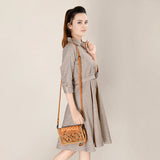 American Darling ORGANISER Upcycled Wool Genuine Leather women bag western handbag purse