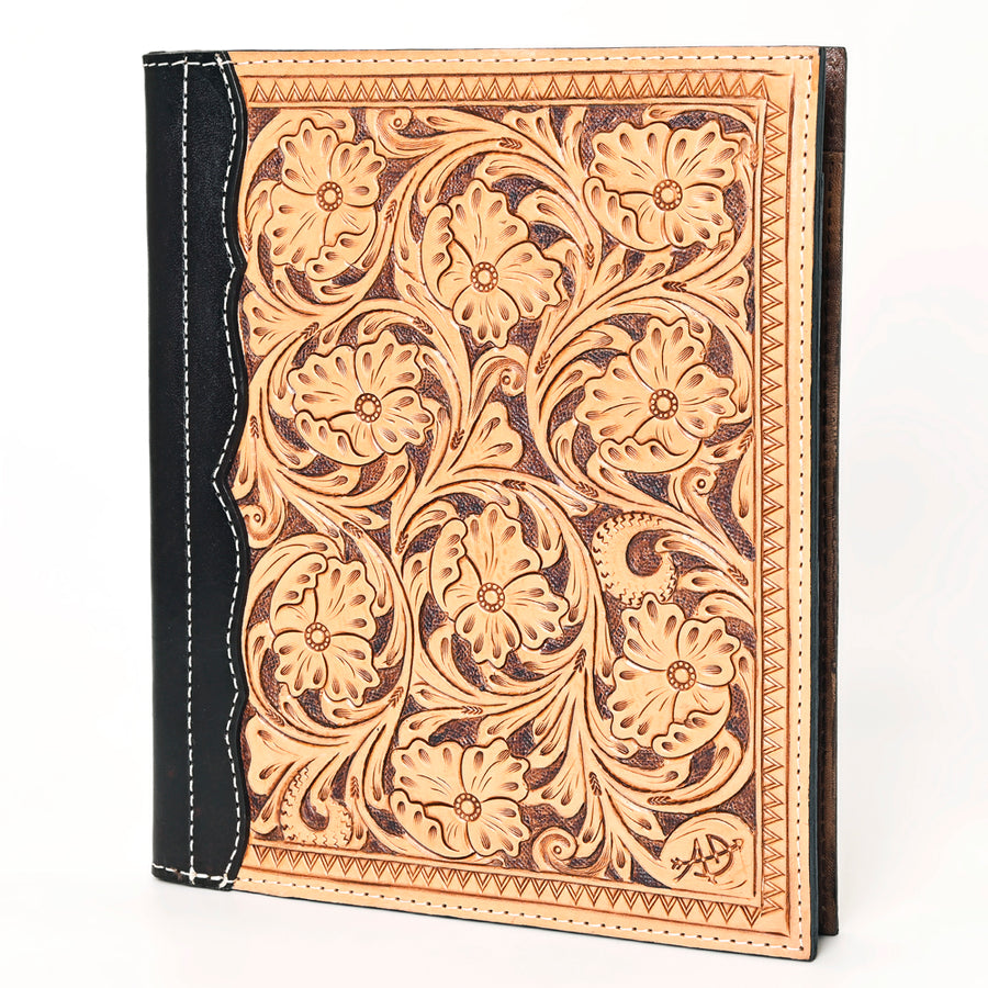 American Darling Western Hand Tooled Leather Portfolio Bag Genuine Leather - Uhorse