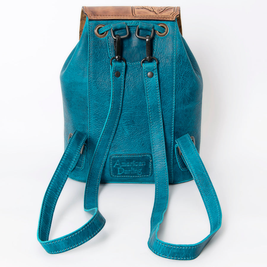 American Darling Backpack Hand Tooled Genuine Leather Women's Bag Western Handbag Purse | Cute