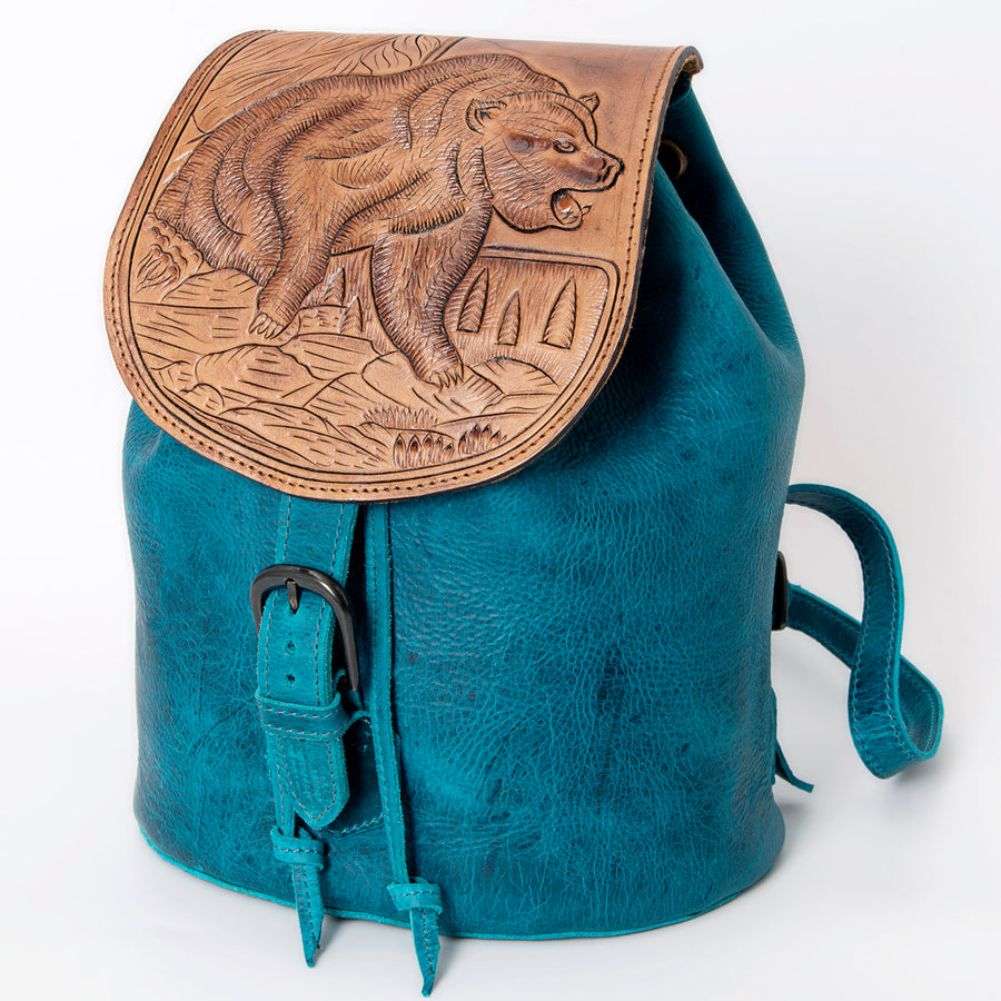American Darling ADBGZX908 Backpack Hand Tooled Genuine Leather Women by Hilason – Cowboy and equestrian accessories