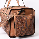 American Darling Duffel Hand Tooled Genuine Leather Western Women Bag | Duffel Weekend Travel Bags