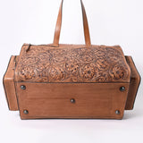 American Darling Duffel Hand Tooled Genuine Leather Western Women Bag | Duffel Weekend Travel Bags