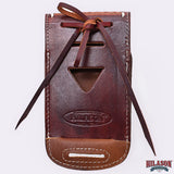 Hilason Basketweave Floral Cell Phone Case Tan American Leather