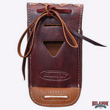 Hilason Basketweave Floral Cell Phone Case Tan American Leather