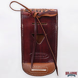 Hilason Basketweave Floral Cell Phone Case Tan American Leather