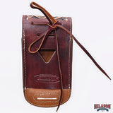 Hilason Basketweave Floral Cell Phone Case Tan American Leather