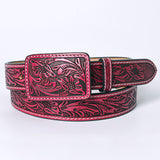 American Darling ADBLF233-L Beautifully Hand Tooled Genuine American Leather Belt Men and  Women