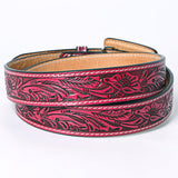 American Darling ADBLF233-L Beautifully Hand Tooled Genuine American Leather Belt Men and  Women