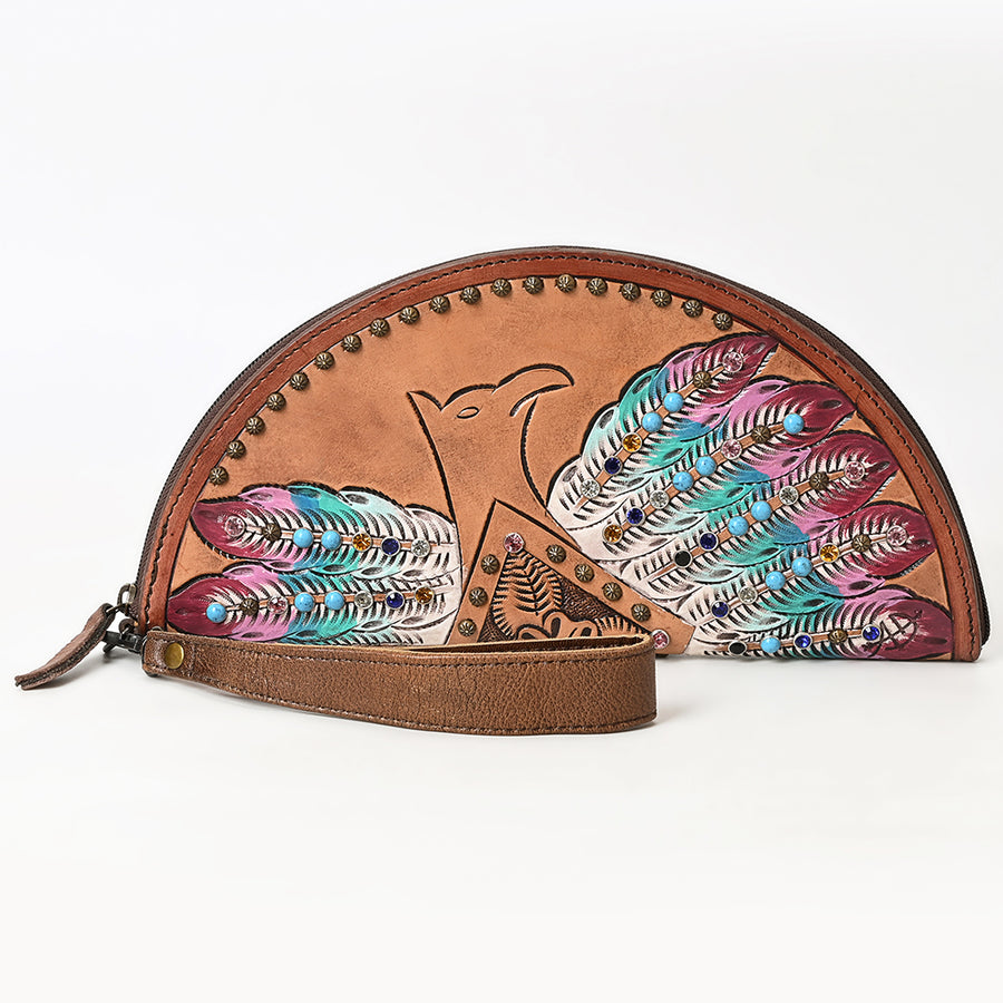 American Darling Taco Genuine Leather Women Bag Western Handbag Purse | Wristlet Travel Clutch