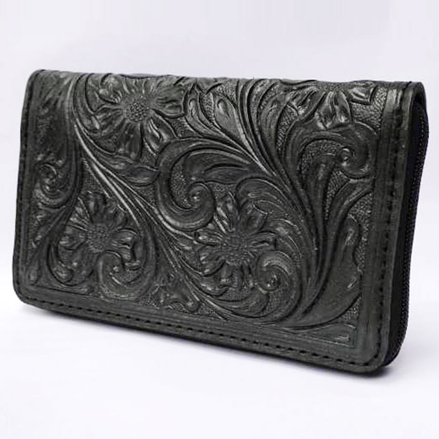 GIBGX1340 Wristlet Genuine W. Leather Women Bag by Hilason – Cowboy and equestrian accessories