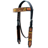 Hilason Genuine Leather Western Horse Tack Set Brown