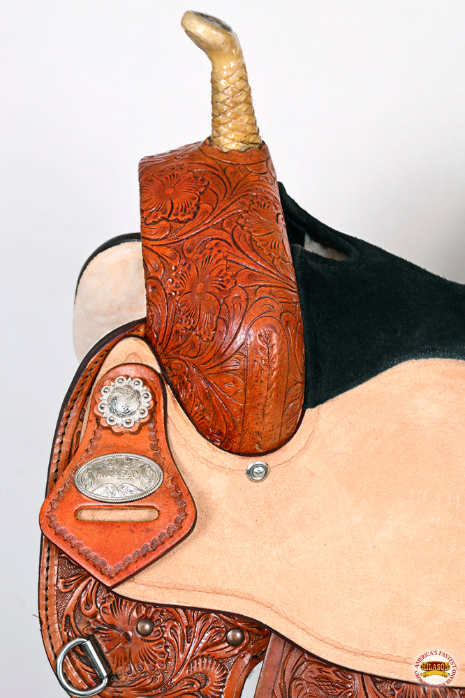 HILASON Flex Tree Western Horse Saddle American Leather Trail Barrel Racing | for Horses
