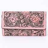 American Darling Wallet Hand Tooled Genuine Leather Western Women Bag | Wristlet Travel