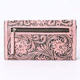 American Darling Wallet Hand Tooled Genuine Leather Western Women Bag | Wristlet Travel