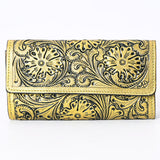 American Darling Wallet Hand Tooled Genuine Leather Western Women Bag | Wristlet Travel