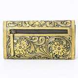 American Darling Wallet Hand Tooled Genuine Leather Western Women Bag | Wristlet Travel