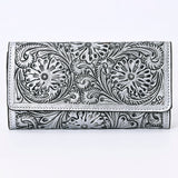 American Darling Wallet Hand Tooled Genuine Leather Western Women Bag | Wristlet Travel