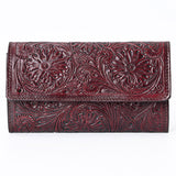 American Darling Wallet Hand Tooled Genuine Leather Western Women Bag | Wristlet Travel