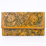 American Darling Wallet Hand Tooled Genuine Leather Western Women Bag | Wristlet Travel
