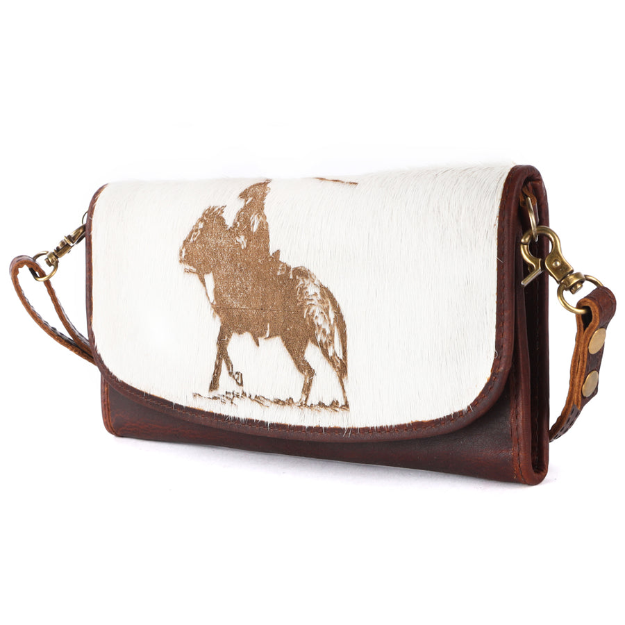 American Darling Hair-On Cowhide Western Leather Small Cross body Bag - Uhorse