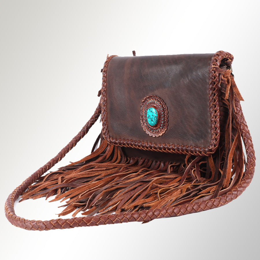 American Darling Cross Body Genuine Leather Western Women Bag | Brown Handbag Purse Crossbody for Cute - Hilason