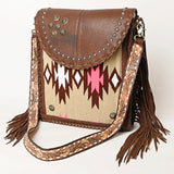 American Darling ADBGA414 Saddle Blanket Genuine Leather Women Bag Western Handbag Purse