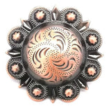 1 in HILASON Berry Concho Screw-ac Back Order Carvedberry Saddle Bling Cowgirl - Uhorse