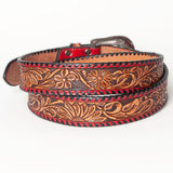 American Darling ADBLF103-L Beautifully Hand Tooled Genuine American Leather Belt Men and  Women