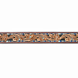 American Darling ADBLF108-L Beautifully Hand Tooled Genuine American Leather Belt Men and  Women