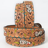 American Darling Beautifully Hand Tooled Genuine American Leather Belt Men and Women