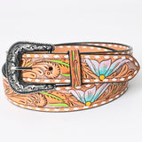 American Darling ADBLF159-L Beautifully Hand Tooled Genuine American Leather Belt Men and  Women