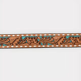 American Darling ADBLF174-L Beautifully Hand Tooled Genuine American Leather Belt Men and  Women