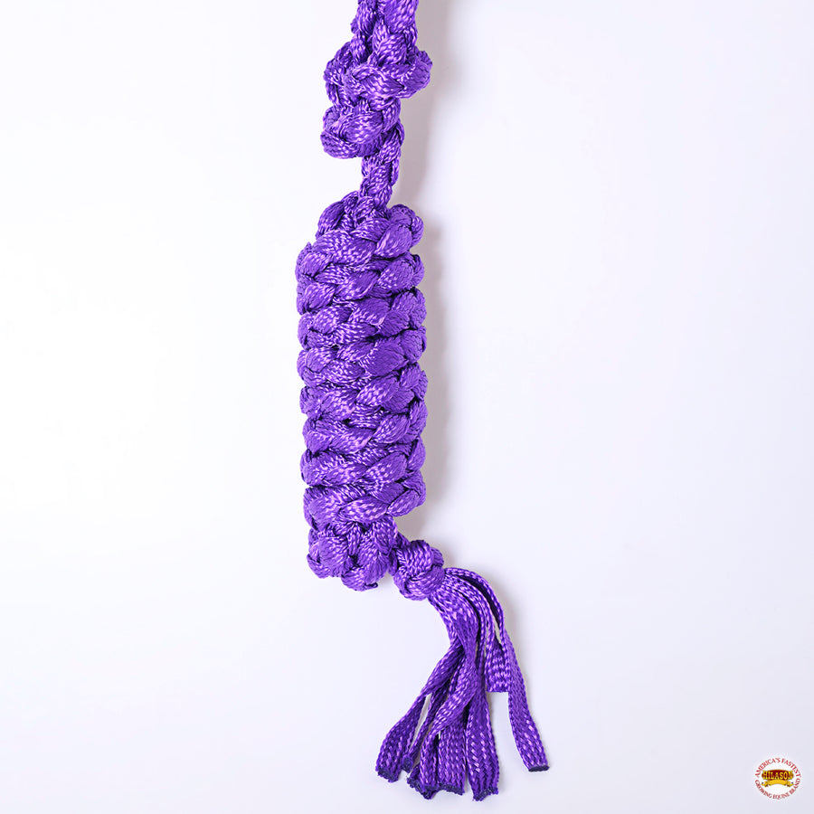 Hilason Braided Nylon Knotted Rope Horse Halter With 8 Ft. Lead Rope Heavy Duty Training Halter