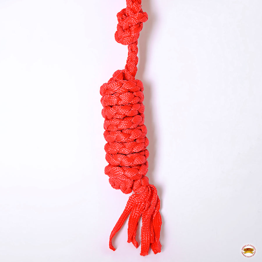 Hilason Braided Nylon Knotted Rope Horse Halter With 8 Ft. Lead Rope Heavy Duty Training Halter