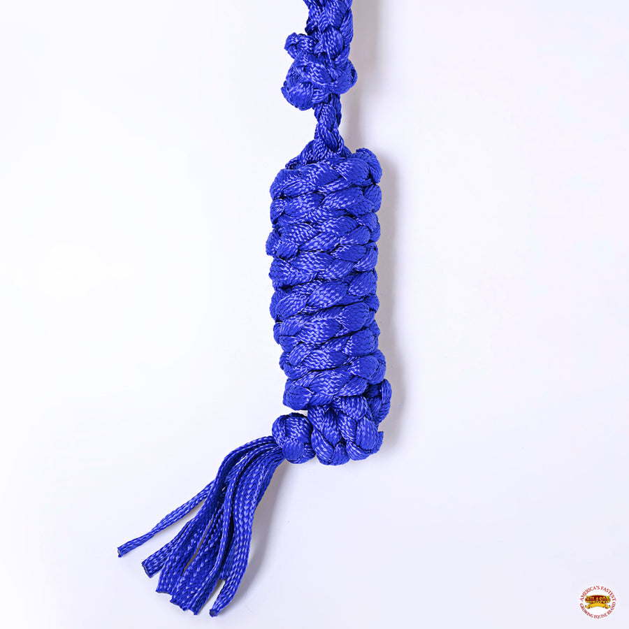 Hilason Braided Nylon Knotted Rope Horse Halter With 8 Ft. Lead Rope Heavy Duty Training Halter