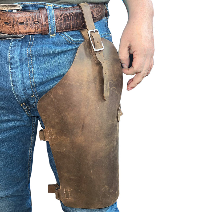 13 Inches Hilason Leather Cowboy Roper Chap by Hilason – Cowboy and equestrian accessories