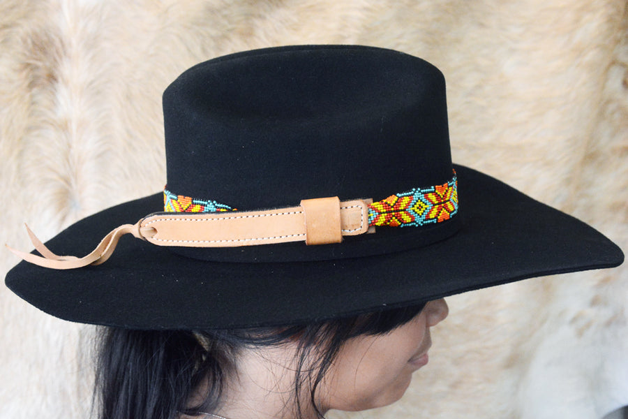 HILASON Beaded American Style Western Cowgirl Handmade Hatband | Hat Band Women Cowboy Headbands for Bands