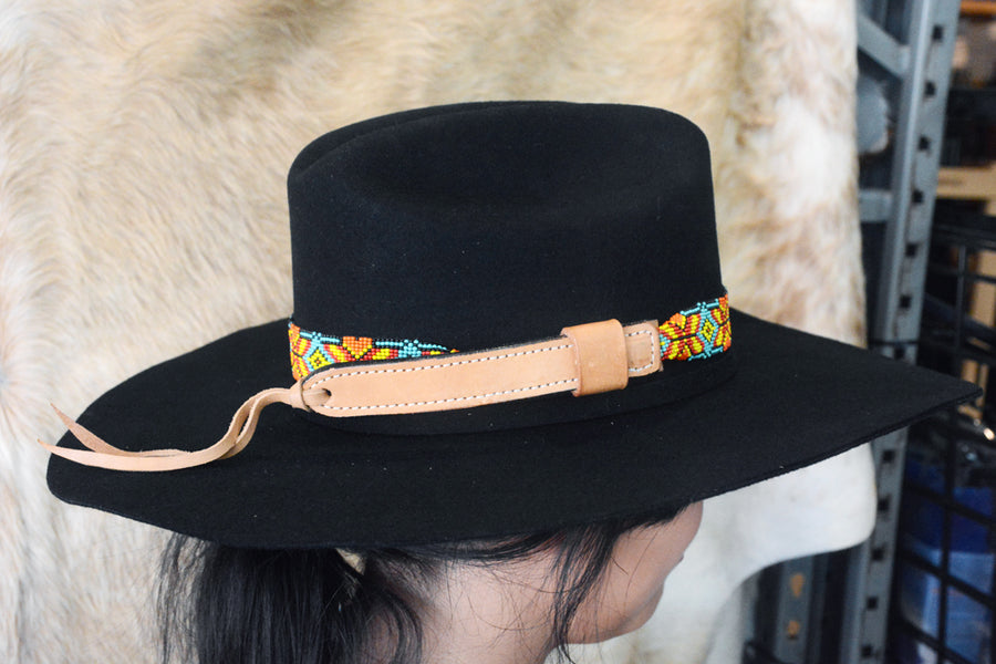 HILASON Beaded American Style Western Cowgirl Handmade Hatband | Hat Band Women Cowboy Headbands for Bands
