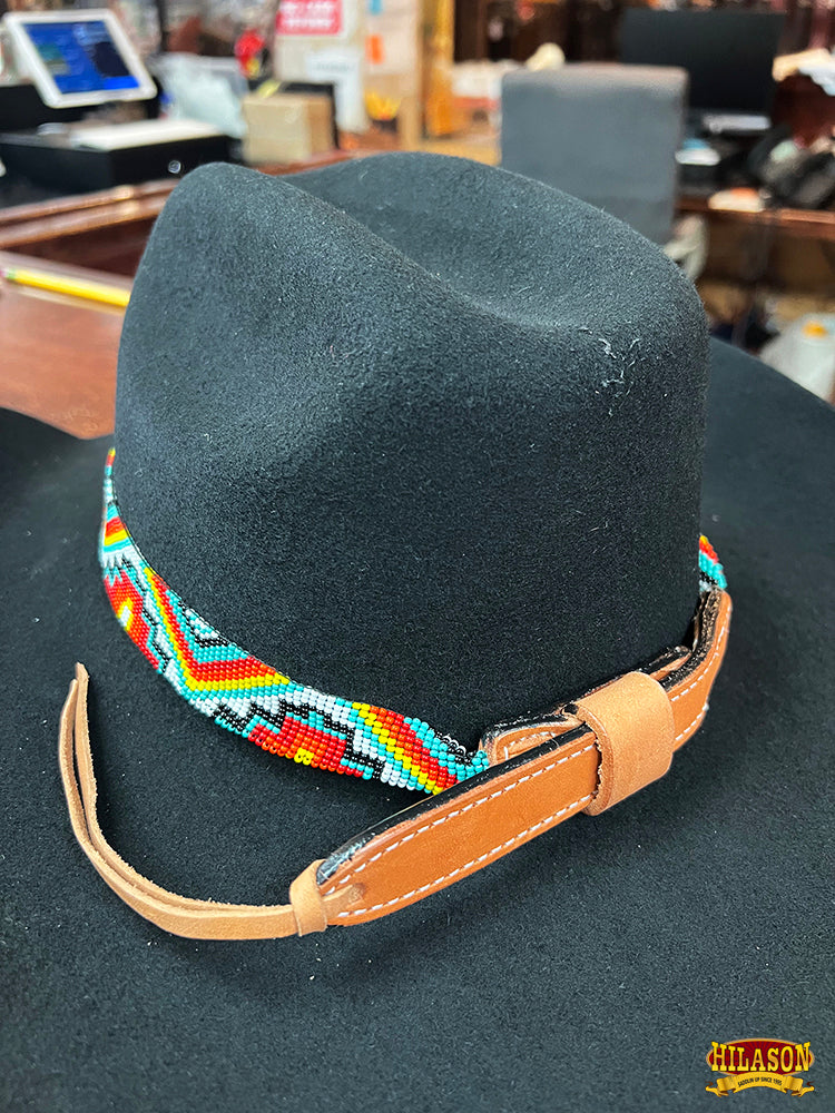 HILASON Beaded American Style Western Cowgirl Handmade Hatband | Hat Band Women Cowboy Headbands for Bands