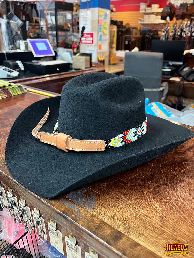 HILASON Beaded American Style Western Cowgirl Handmade Hatband | Hat Band Women Cowboy Headbands for Bands