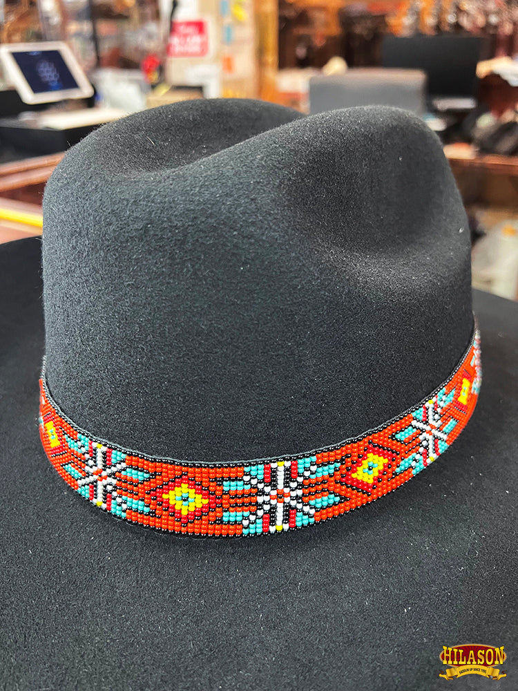 HILASON Beaded American Style Western Cowgirl Handmade Hatband | Hat Band Women Cowboy Headbands for Bands