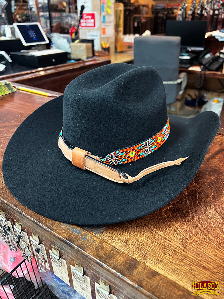 HILASON Beaded American Style Western Cowgirl Handmade Hatband | Hat Band Women Cowboy Headbands for Bands